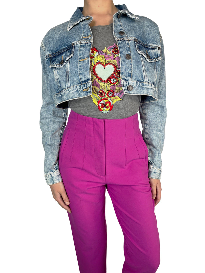 Chaqueta Crop H&M Por Moschino