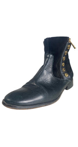 Botines Cuero Negro