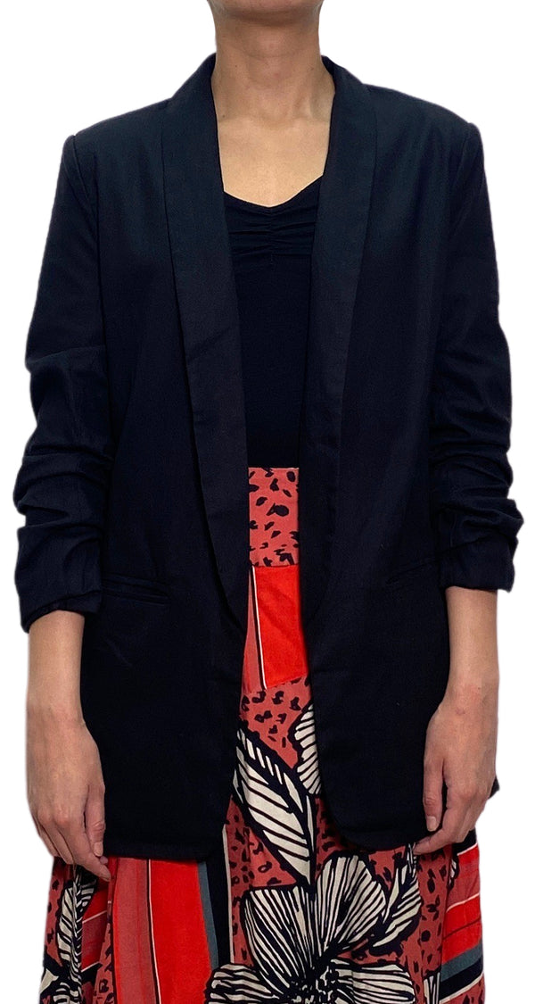 Blazer Negro Lino