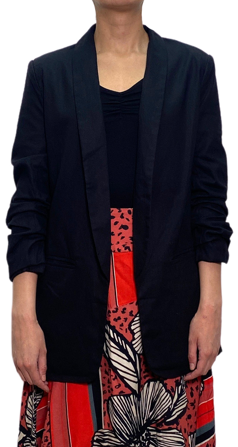 Blazer Negro Lino