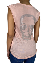 Polera Rosada Calavera