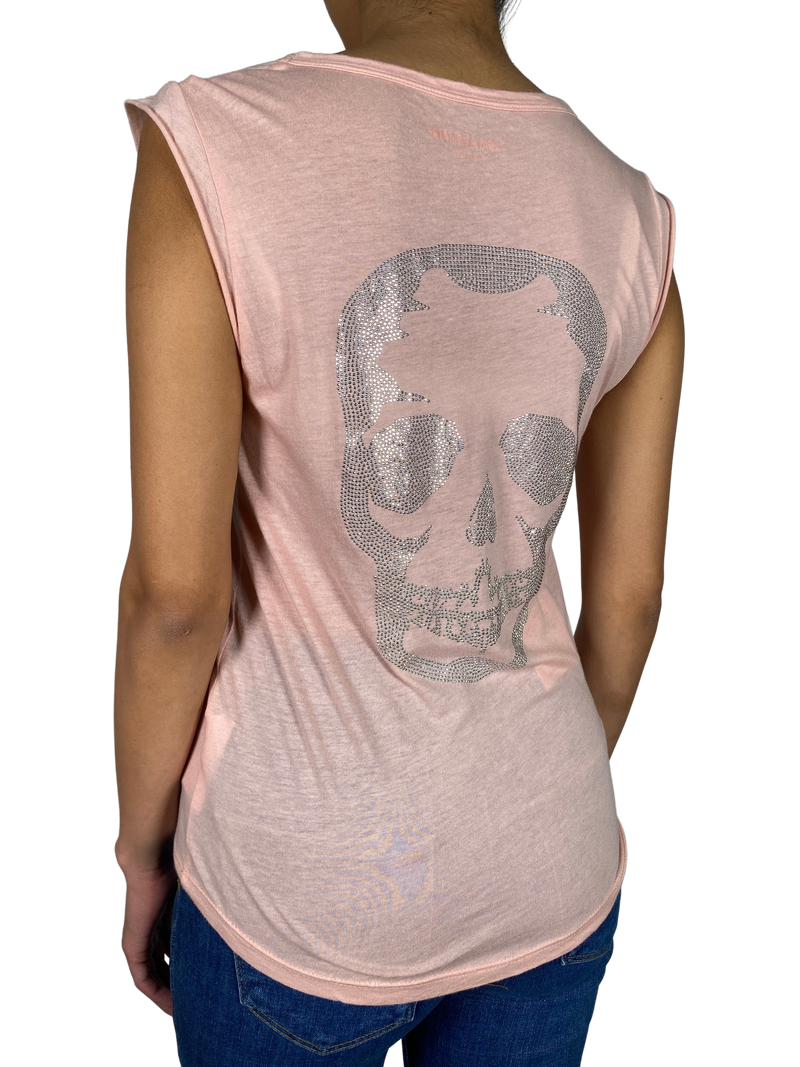 Polera Rosada Calavera