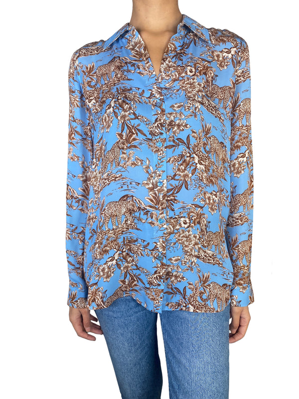 Blusa Seda Estampada