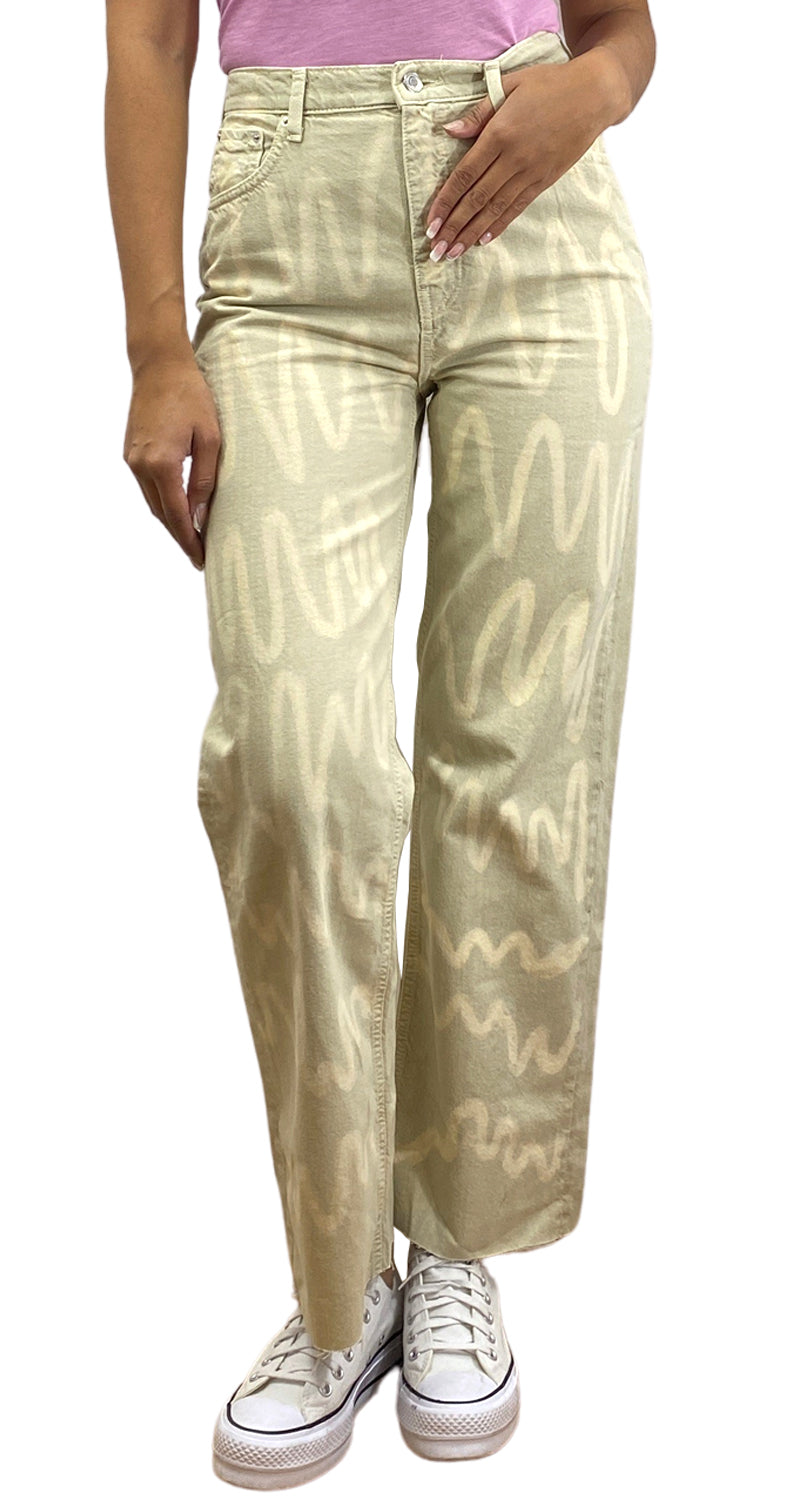 Pantalón Denim Beige