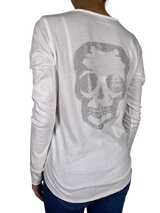 Polera Blanca Calavera