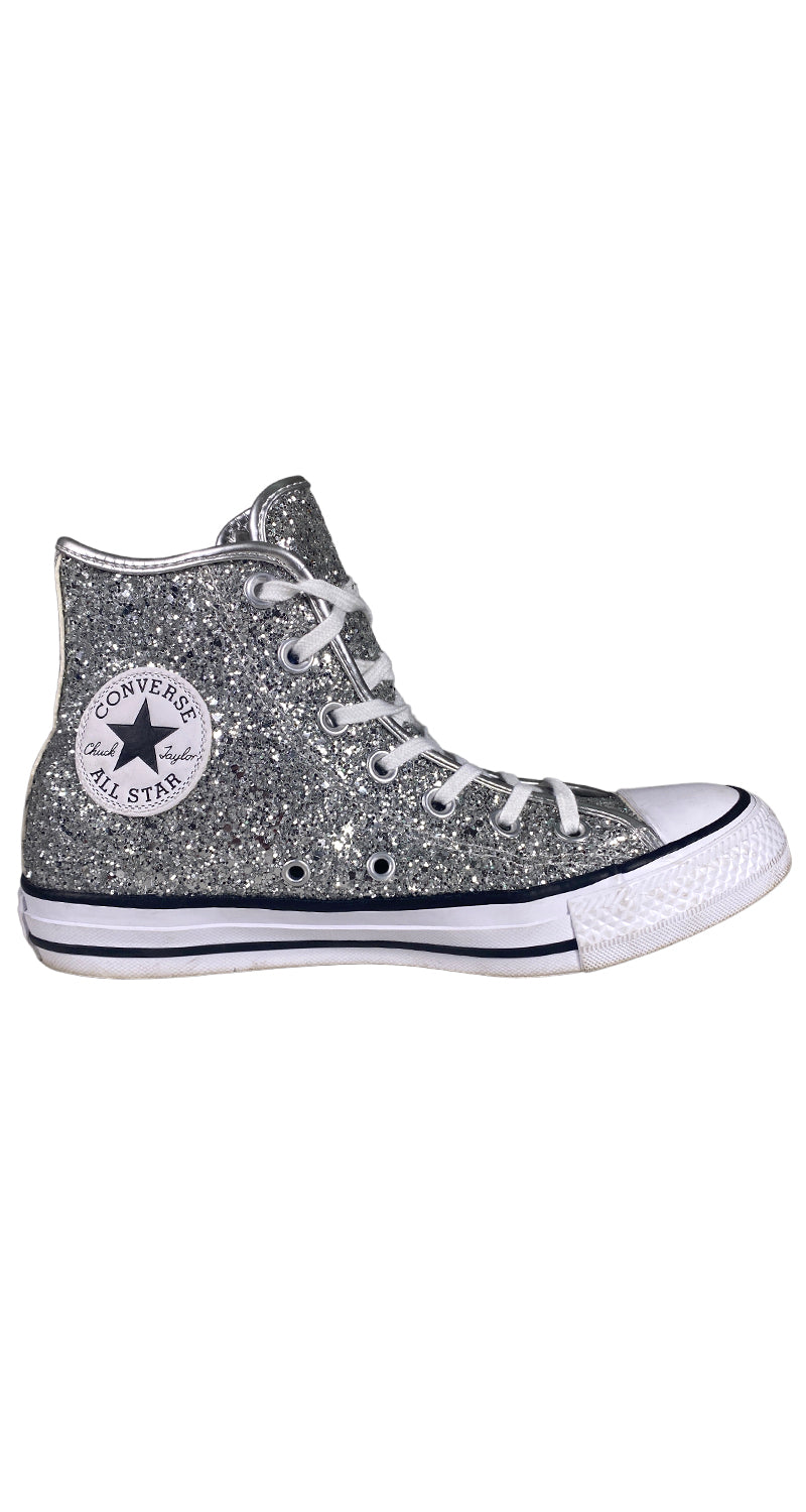 Converse glitter online plata