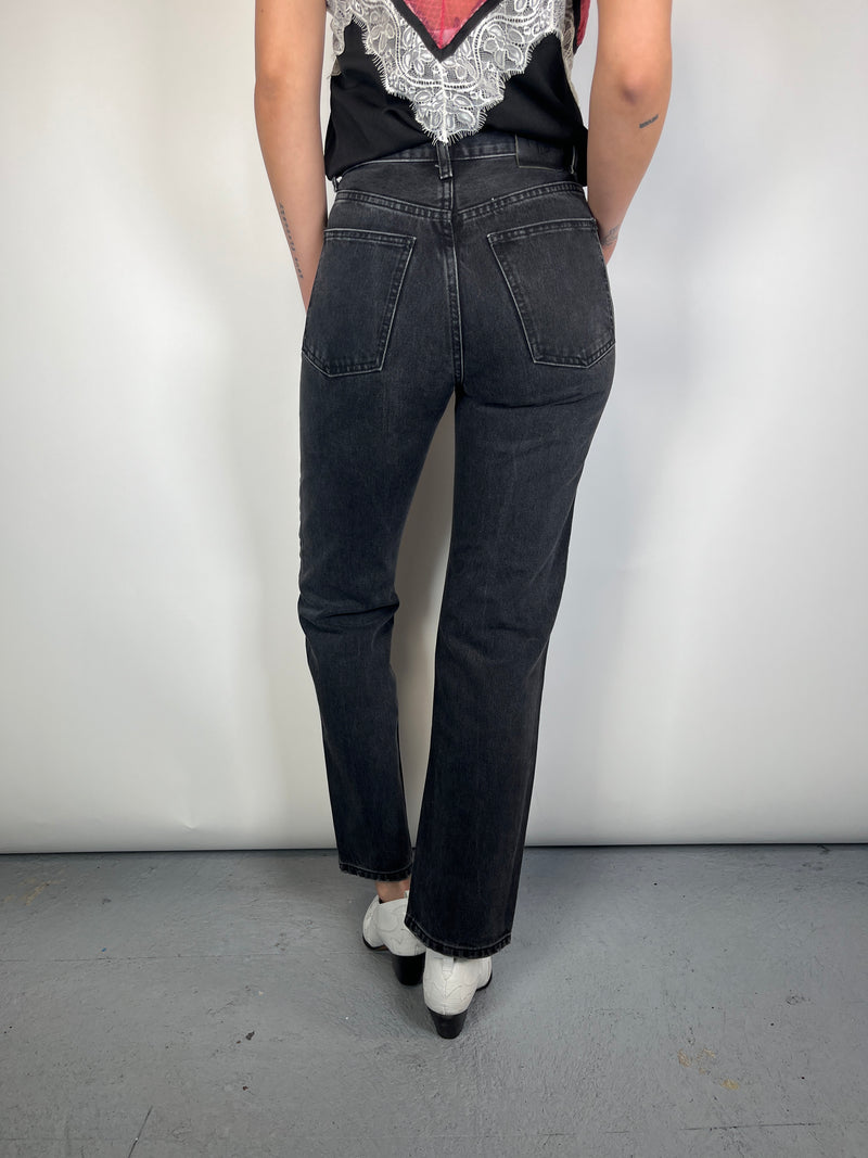 Jeans High Rise Negro