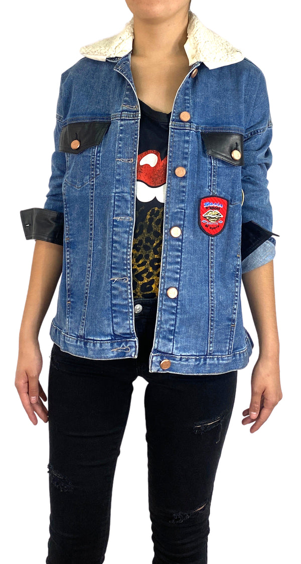 Chaqueta Denim Parches