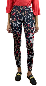 Leggings Gris Animal Print