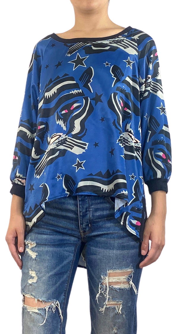 Blusa Tigre Azul