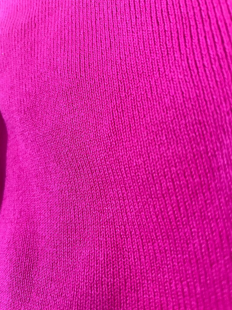 Polera Tejida Fucsia