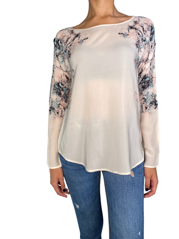 Blusa Seda Estampada