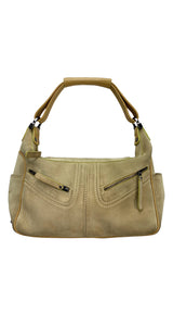 Cartera Cuero Beige