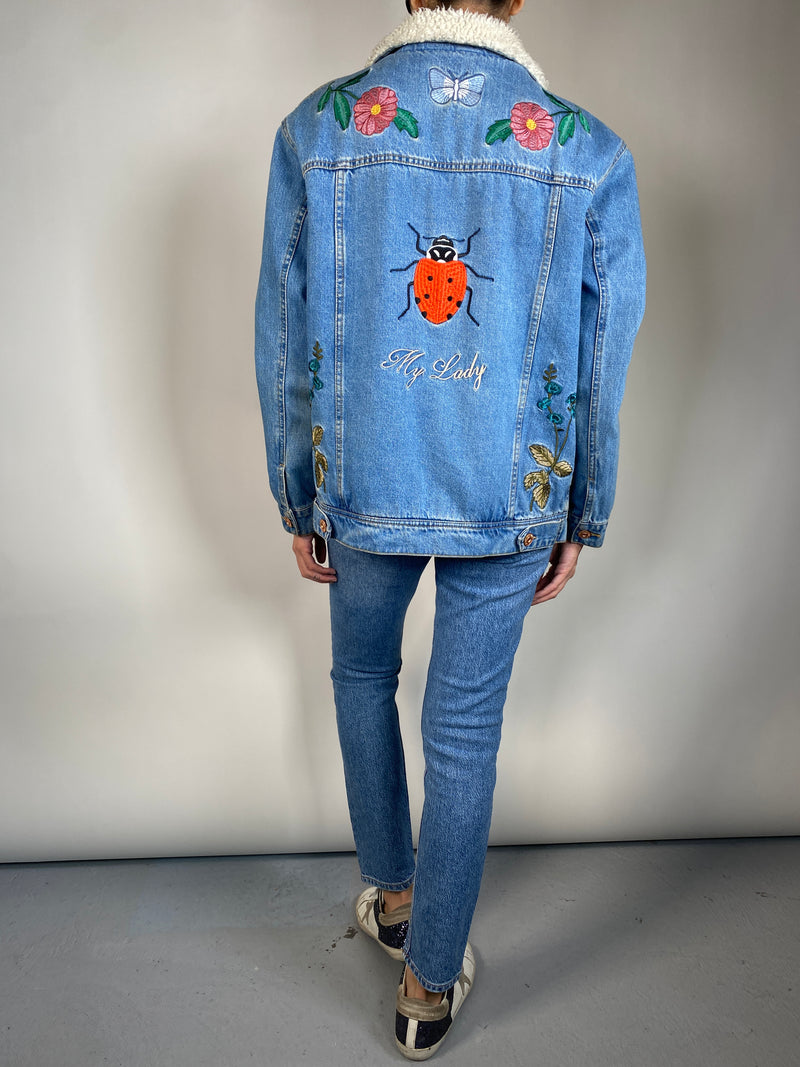 Chaqueta Denim Con Chiporro