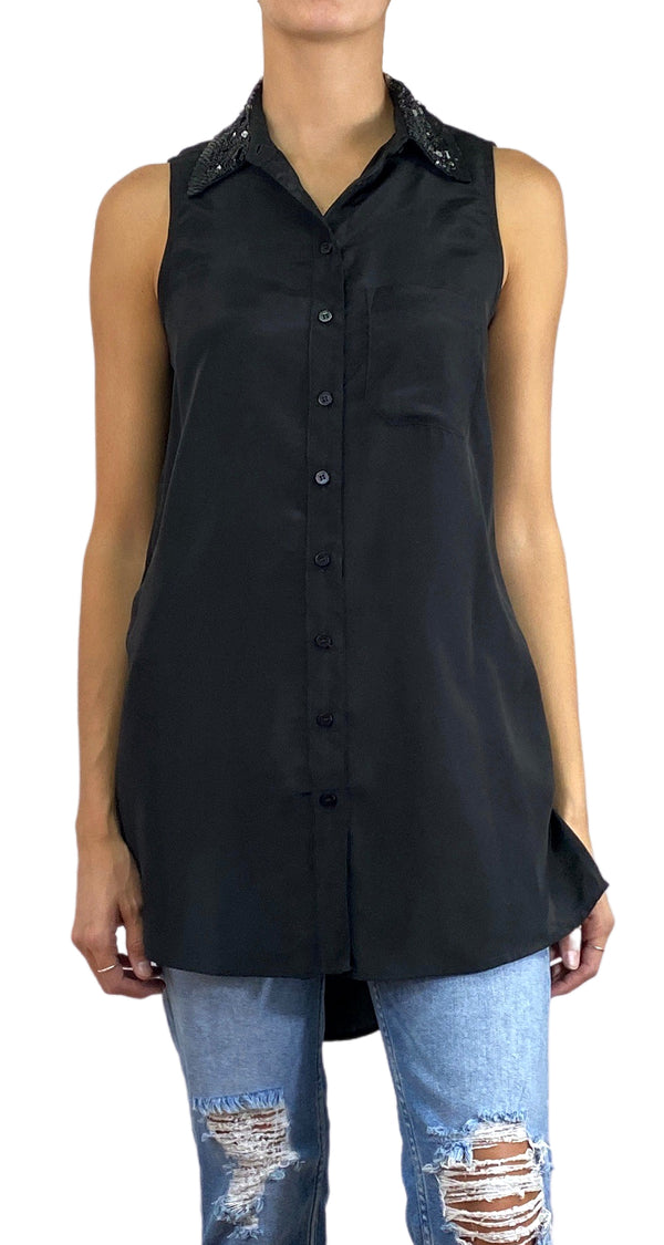 Blusa Negra Lentejuelas