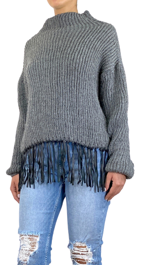 Sweater Gris Flecos