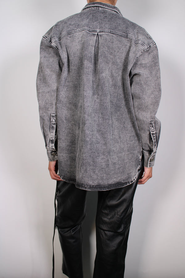 Chaqueta Denim Gris