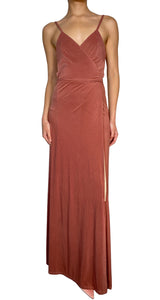 Vestido Wrap Rosa Palo