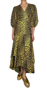 Vestido Bijou Leopard Wrap