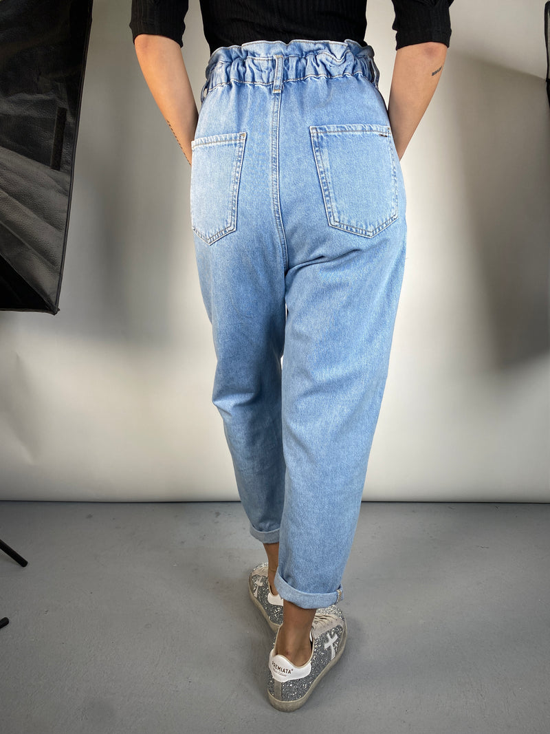 Jeans Con Pretina Elasticada