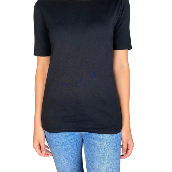 Polera B sica Negra JCREW Market People