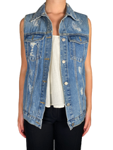 Chaqueta Denim Sin Mangas