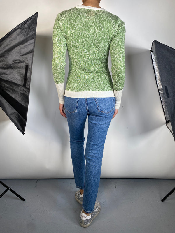 Sweater Verde de Botones