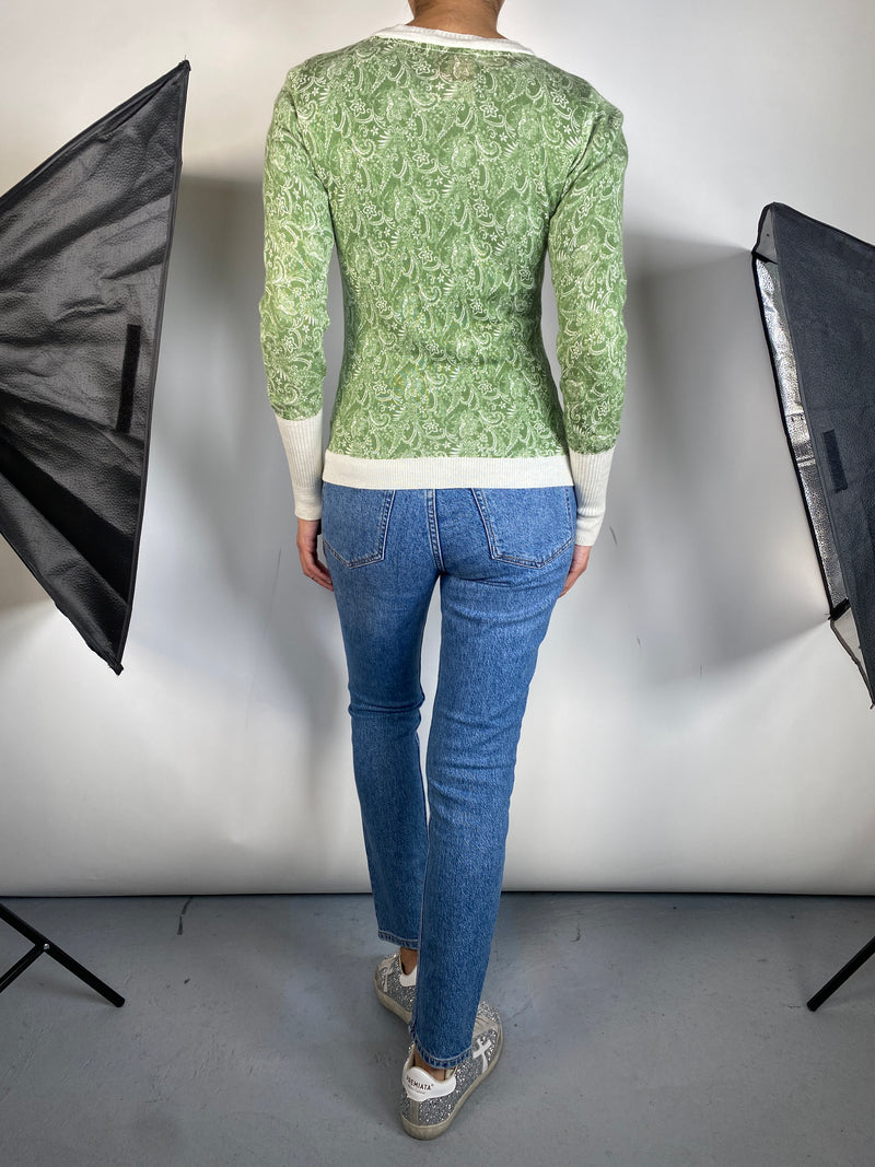 Sweater Verde de Botones