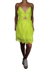 Vestido Guipur Fluorescente